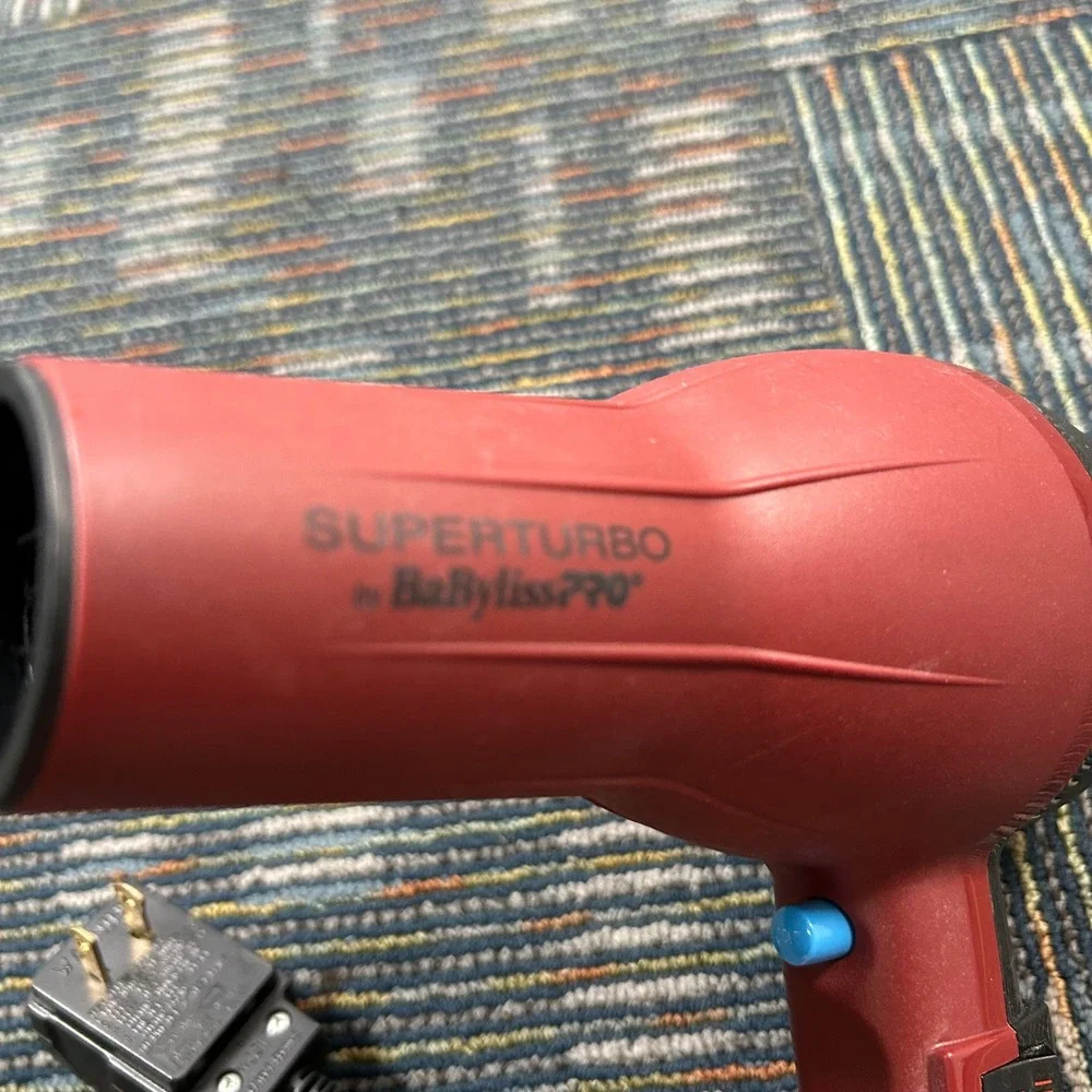BaBylissPRO Superturbo Hair Dryer Red Salon BAB307 Professional 2000W